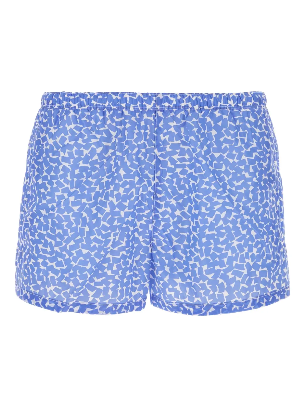 Prada geometric-print swimming shorts Blauw