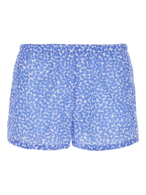 Prada geometric-print swimming shorts