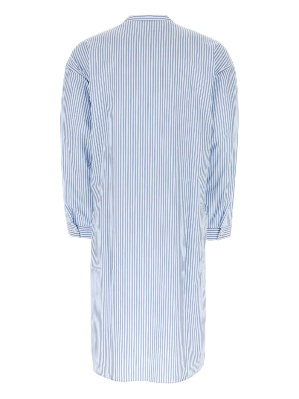 Prada striped cotton shirt Blauw