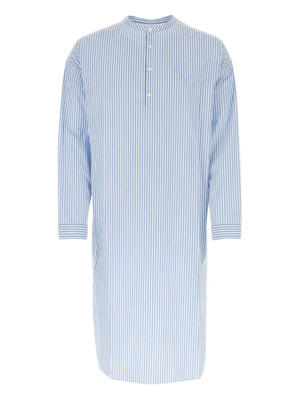 Prada striped cotton shirt Blauw