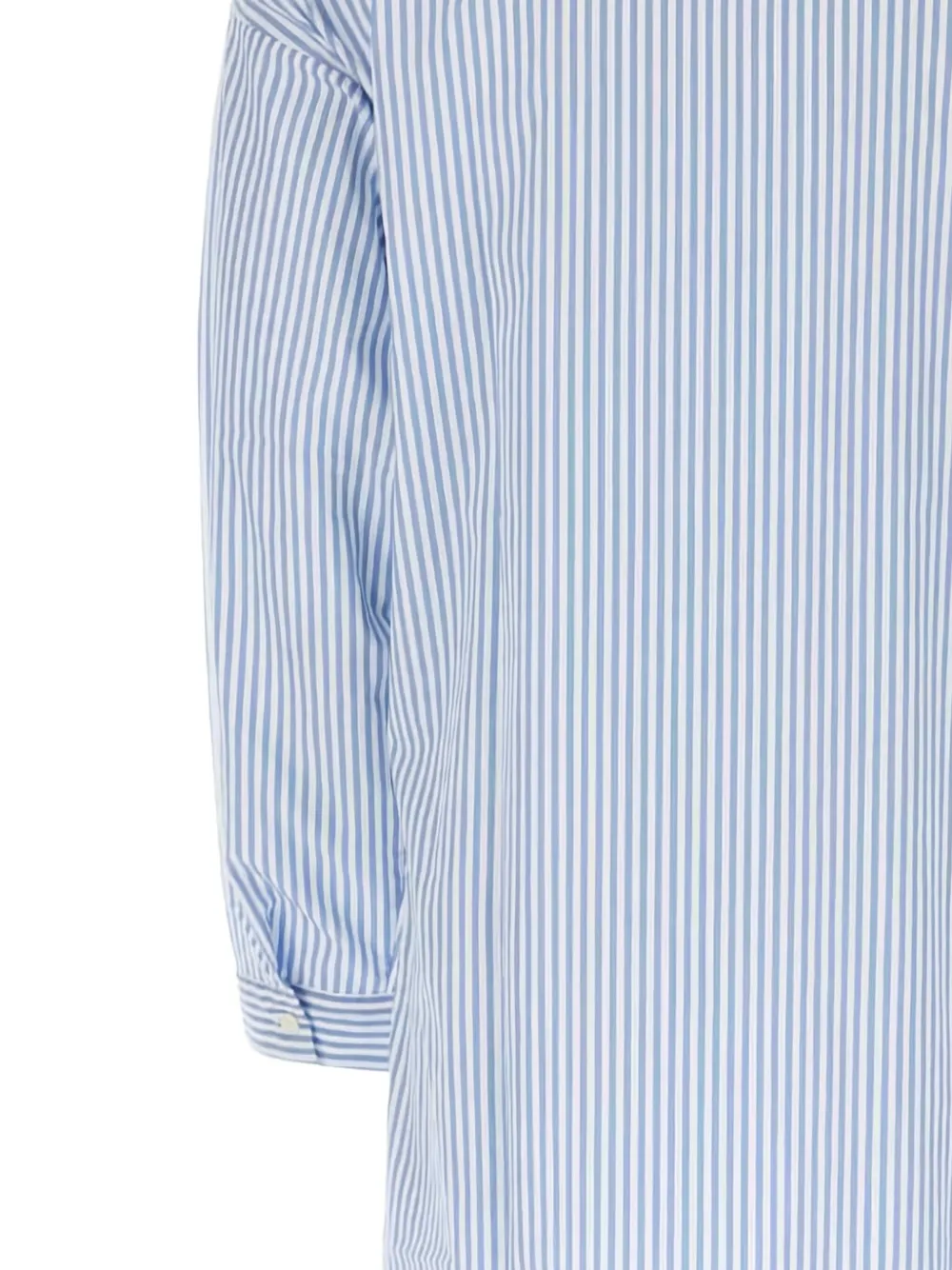 Prada striped cotton shirt Blauw