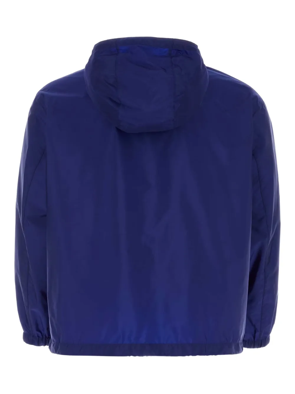 Prada recycled-nylon hooded windbreaker Blauw