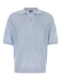 Prada mesh-knit polo shirt - Blue