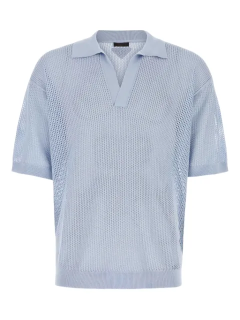 Prada mesh-knit polo shirt