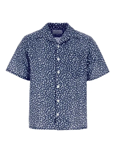 Prada poplin print shirt