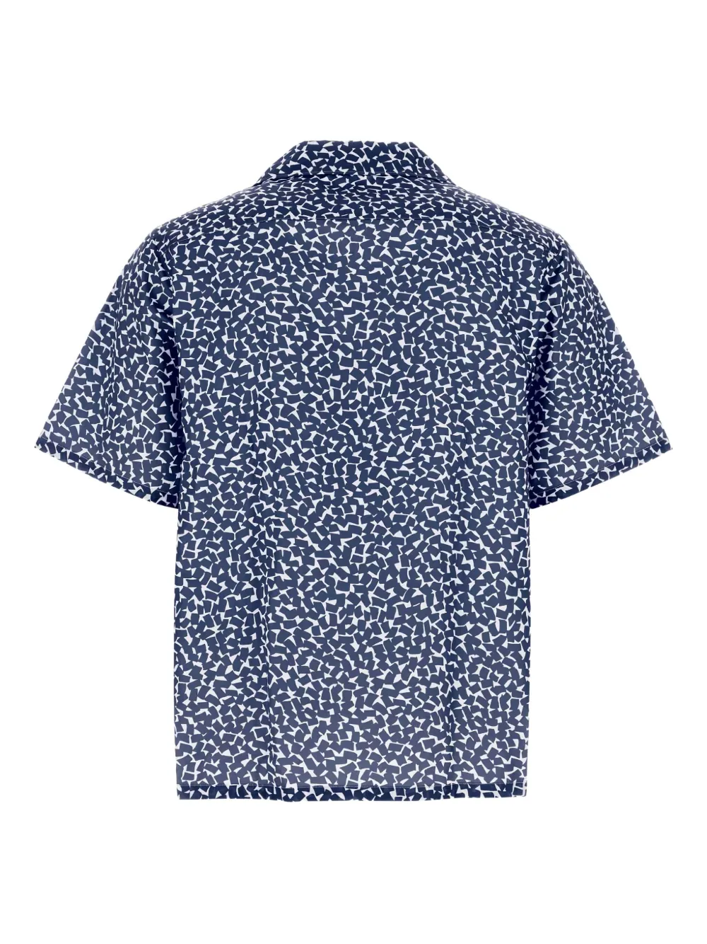 Prada poplin print shirt Blauw