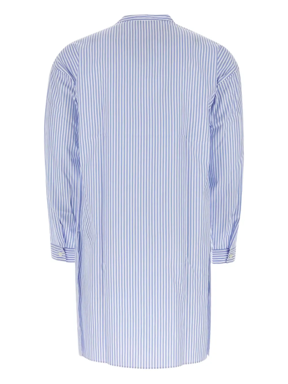 Prada striped poplin shirt Blauw