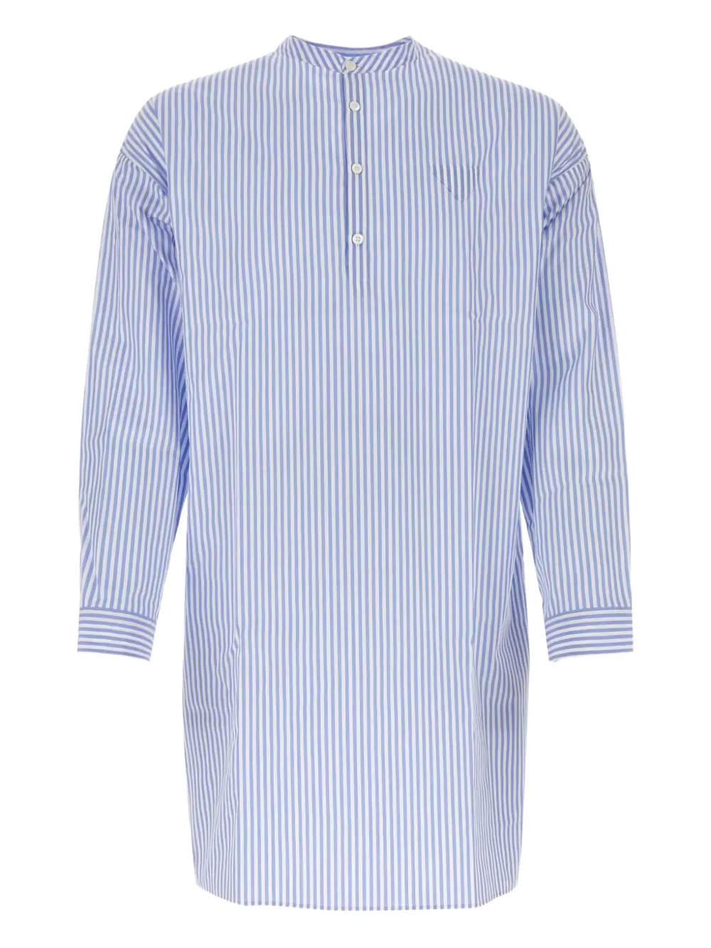 Prada striped poplin shirt Blauw