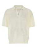 Prada open-knit polo shirt - White