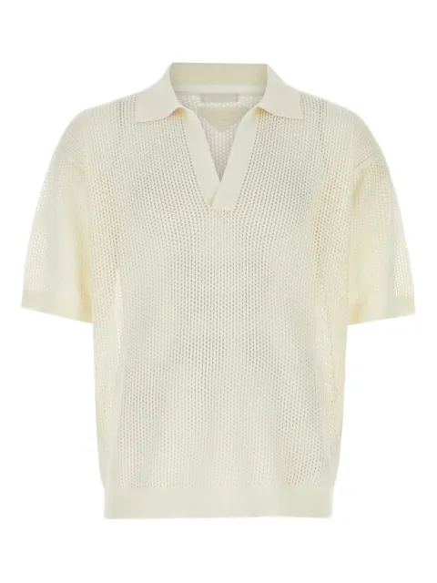 Prada open-knit polo shirt