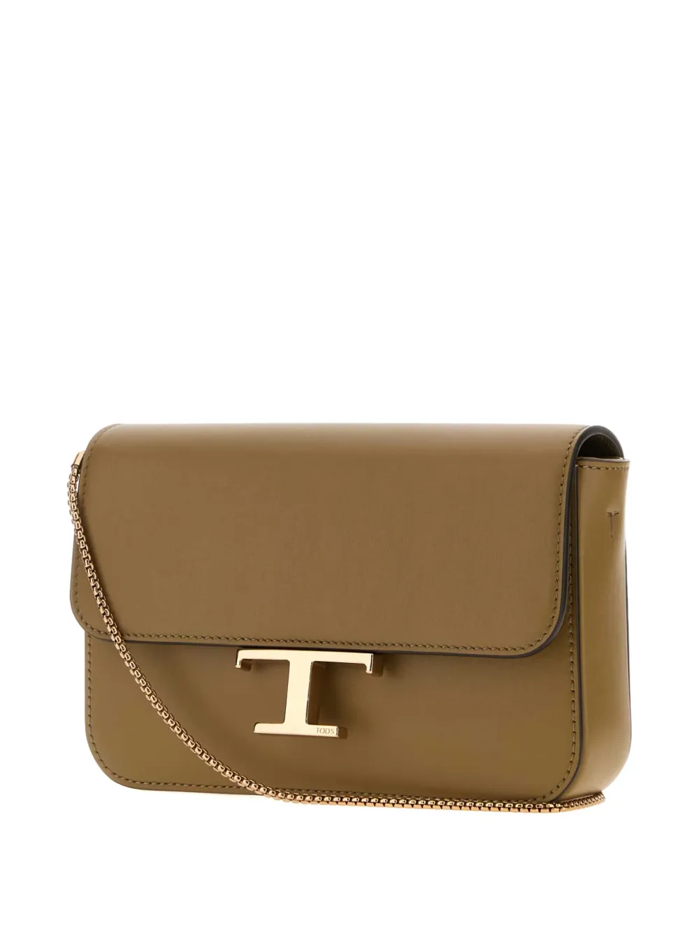 Tod's T logo chain shoulder bag Groen