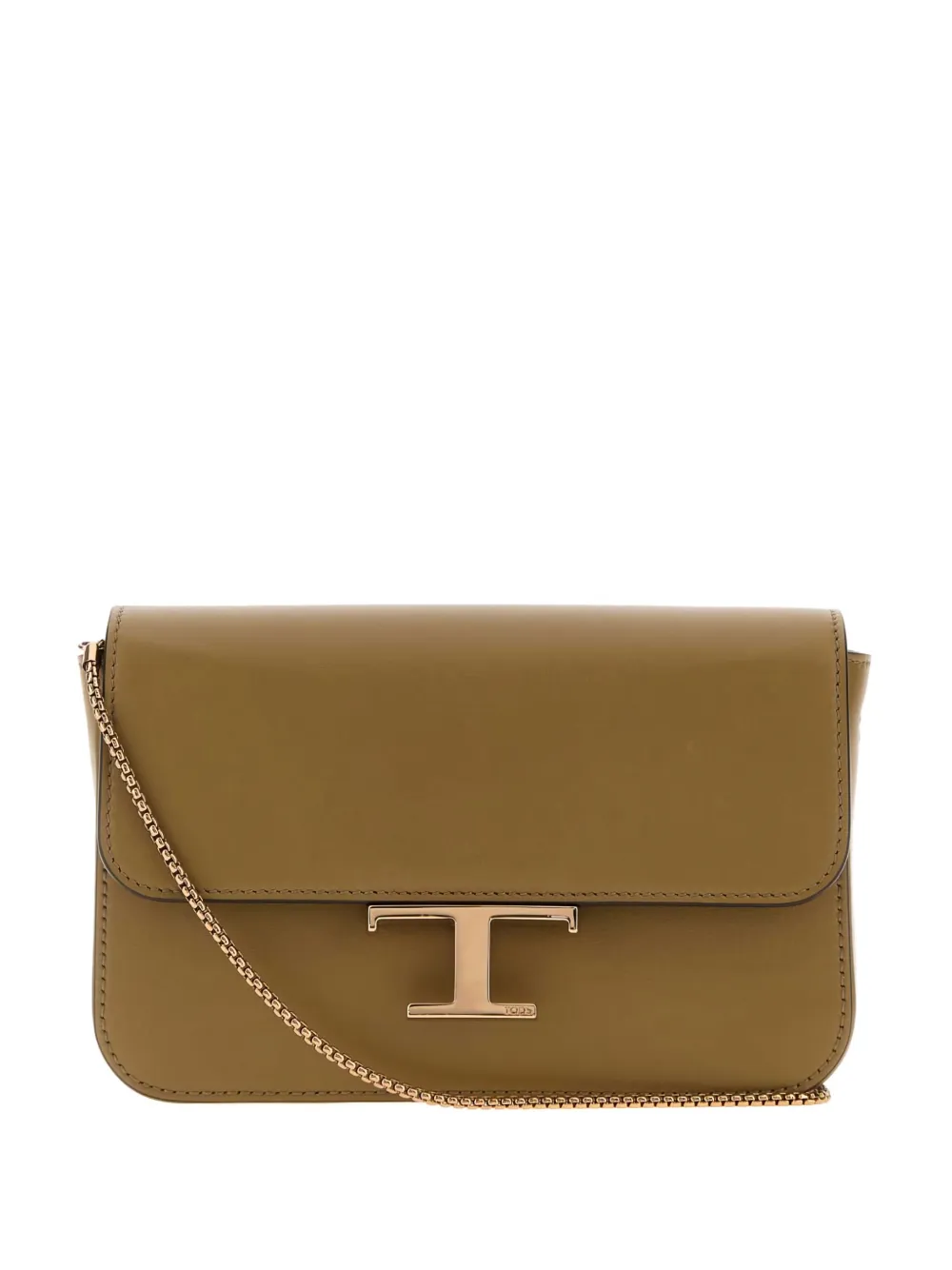 Tod's T logo chain shoulder bag Groen