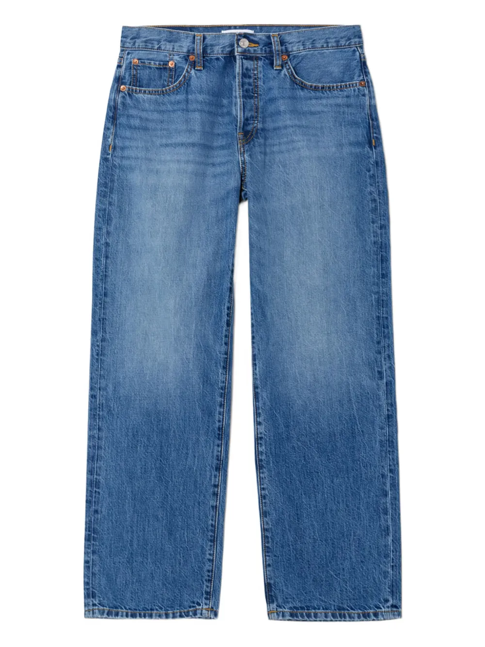 RE DONE Thrasher high-waist jeans Blauw