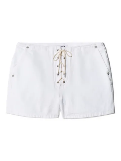 RE/DONE The Boardwalk lace-up denim shorts