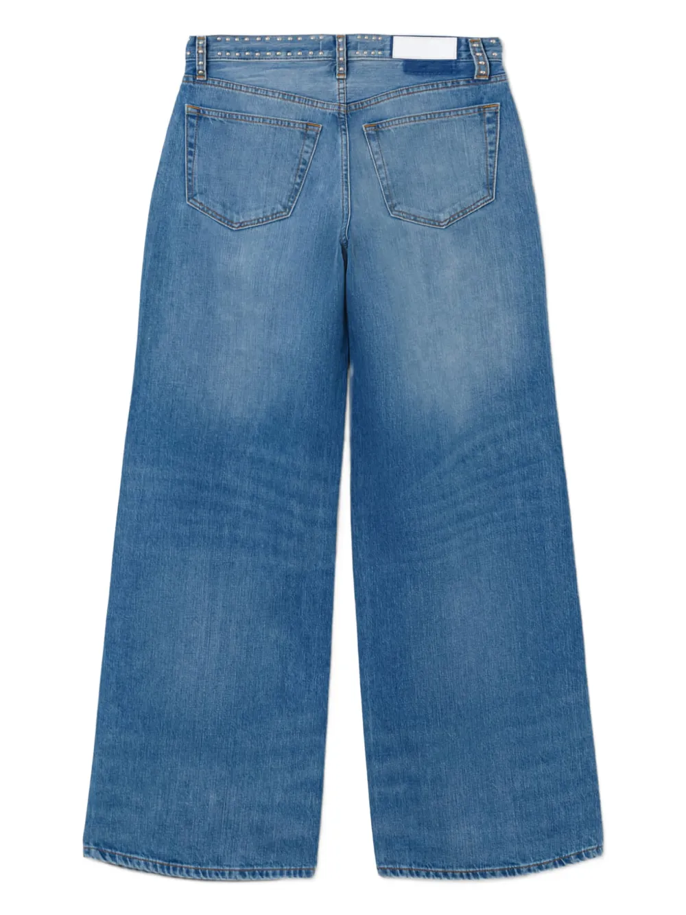 RE DONE Minerva stud-embellished jeans Blauw