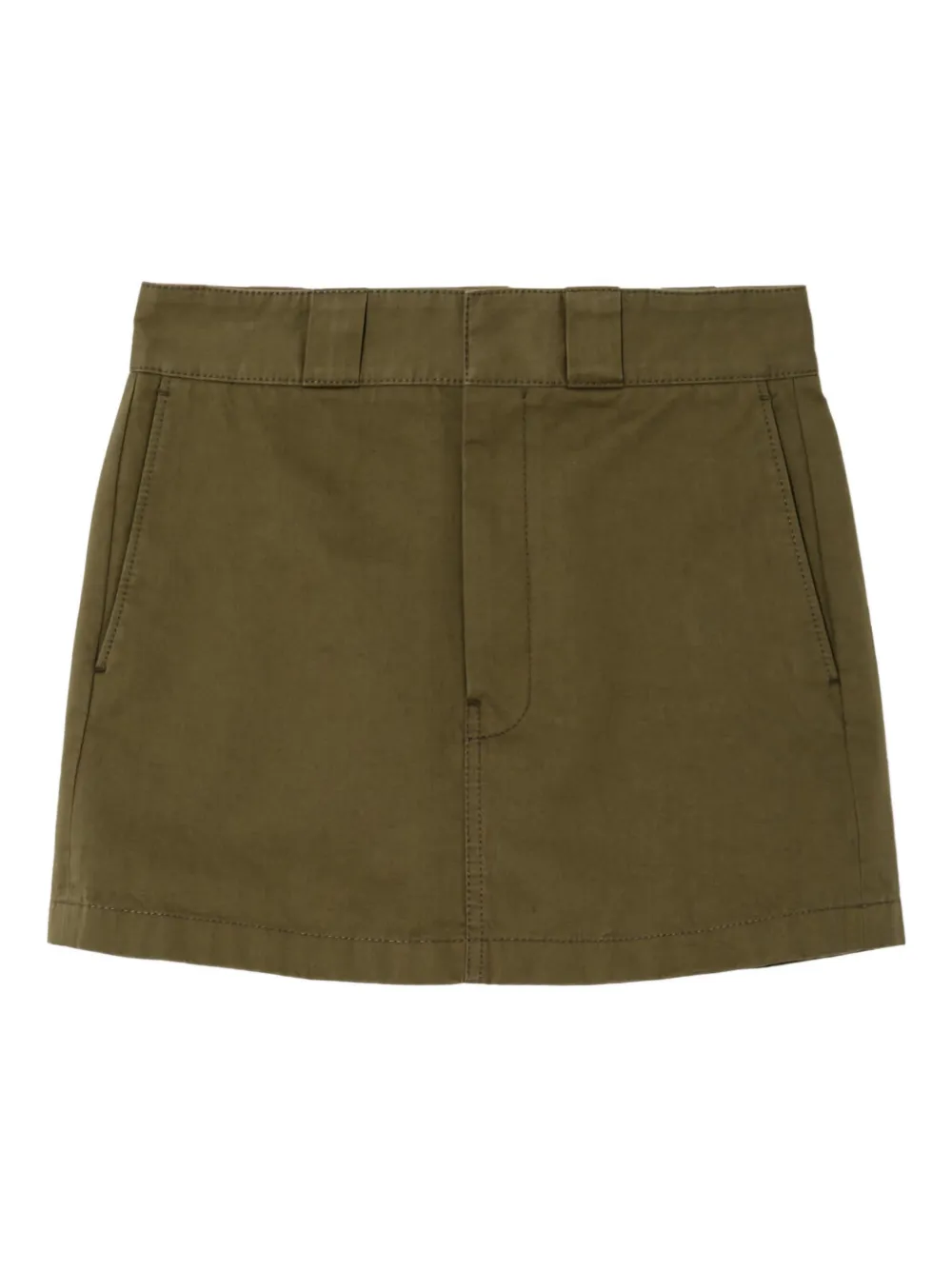 RE/DONE pockets cotton mini skirt | Green | Image 1