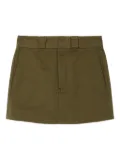 RE/DONE pockets cotton mini skirt - Green