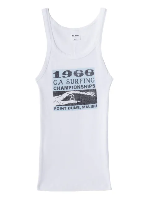 RE/DONE ribbed graphic tank