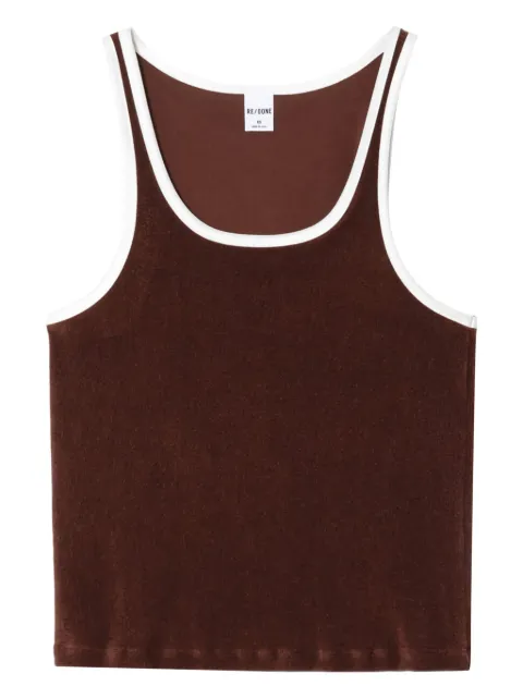 RE/DONE scoop neck terry tank