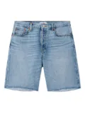 RE/DONE 90s Comfort frayed-hem denim shorts - Blue