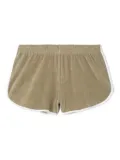 RE/DONE elastic-waistband terry shorts - Green