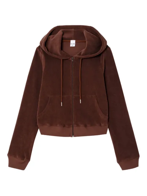 RE/DONE Shrunken terry zip-up hoodie