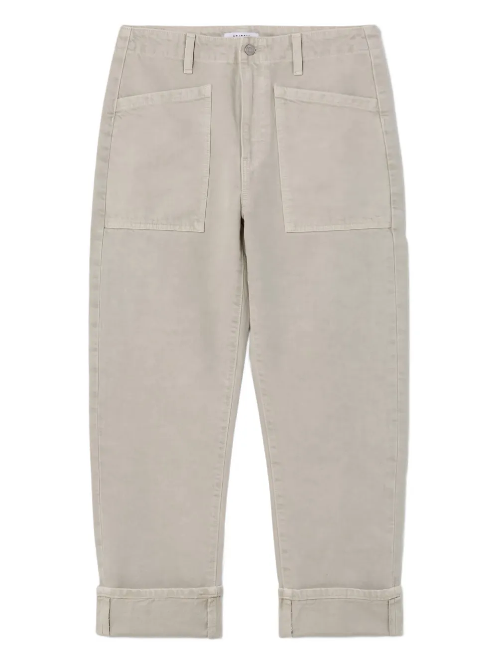RE DONE The Bender Jean cuffed jeans Beige