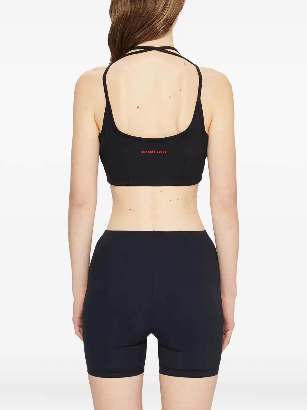 44 Label Group Strappy Jersey Top In Black