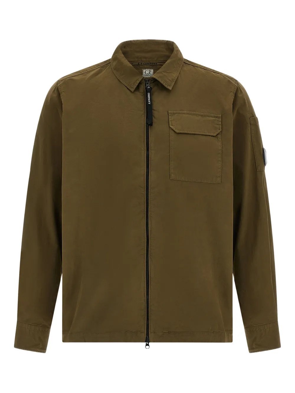 C.P. Company zip long-sleeved shirt jacket Groen