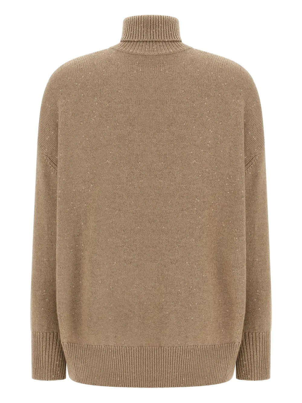 Brunello Cucinelli Sequin Sweater Sweaters And Cardigans Brown In Brown