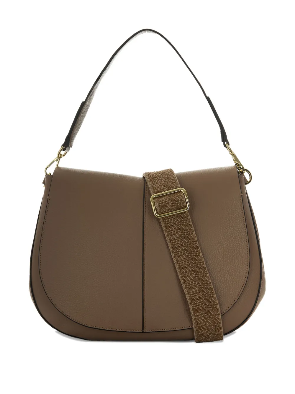GIANNI CHIARINI half-moon leather shoulder bag Bruin