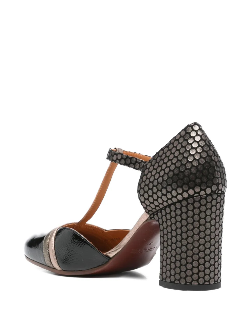 Chie Mihara 65mm Miver T-bar Heeled Pumps In Black