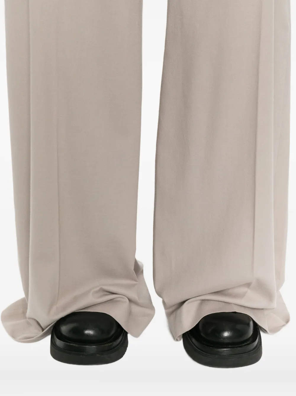 Rick Owens Broek met wijde pijpen en rits Grijs