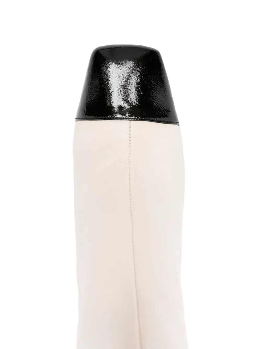 Chie Mihara 45mm Volkiria Cap-toe Block-heel Ankle Boots In White
