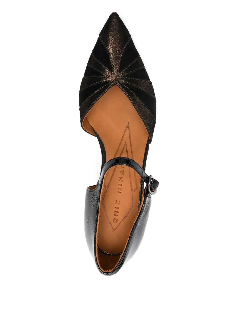Chie Mihara 80mm leather ankle-strap pumps Black