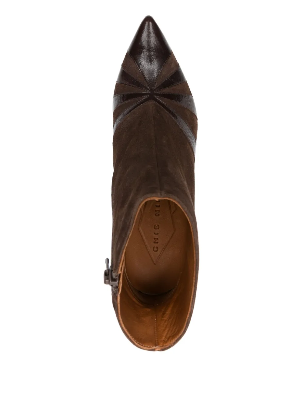 Chie Mihara 75mm Ludrik suede-leather ankle boots Brown