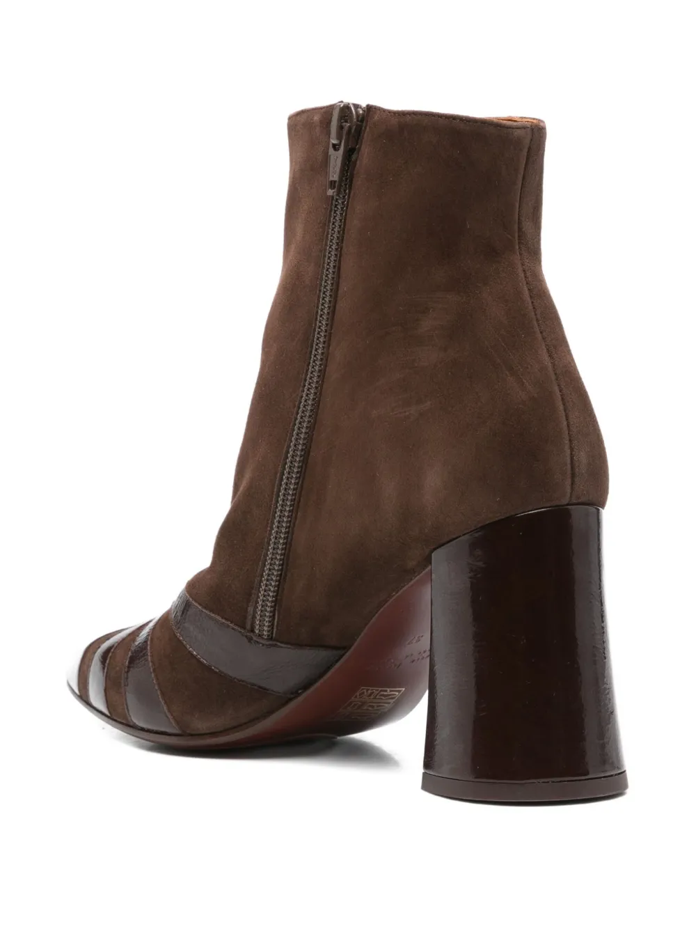 Chie Mihara 75mm Ludrik suede-leather ankle boots Brown