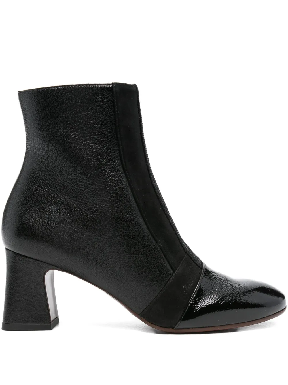 Chie Mihara 55mm Fitas patent-leather block-heel boots Black