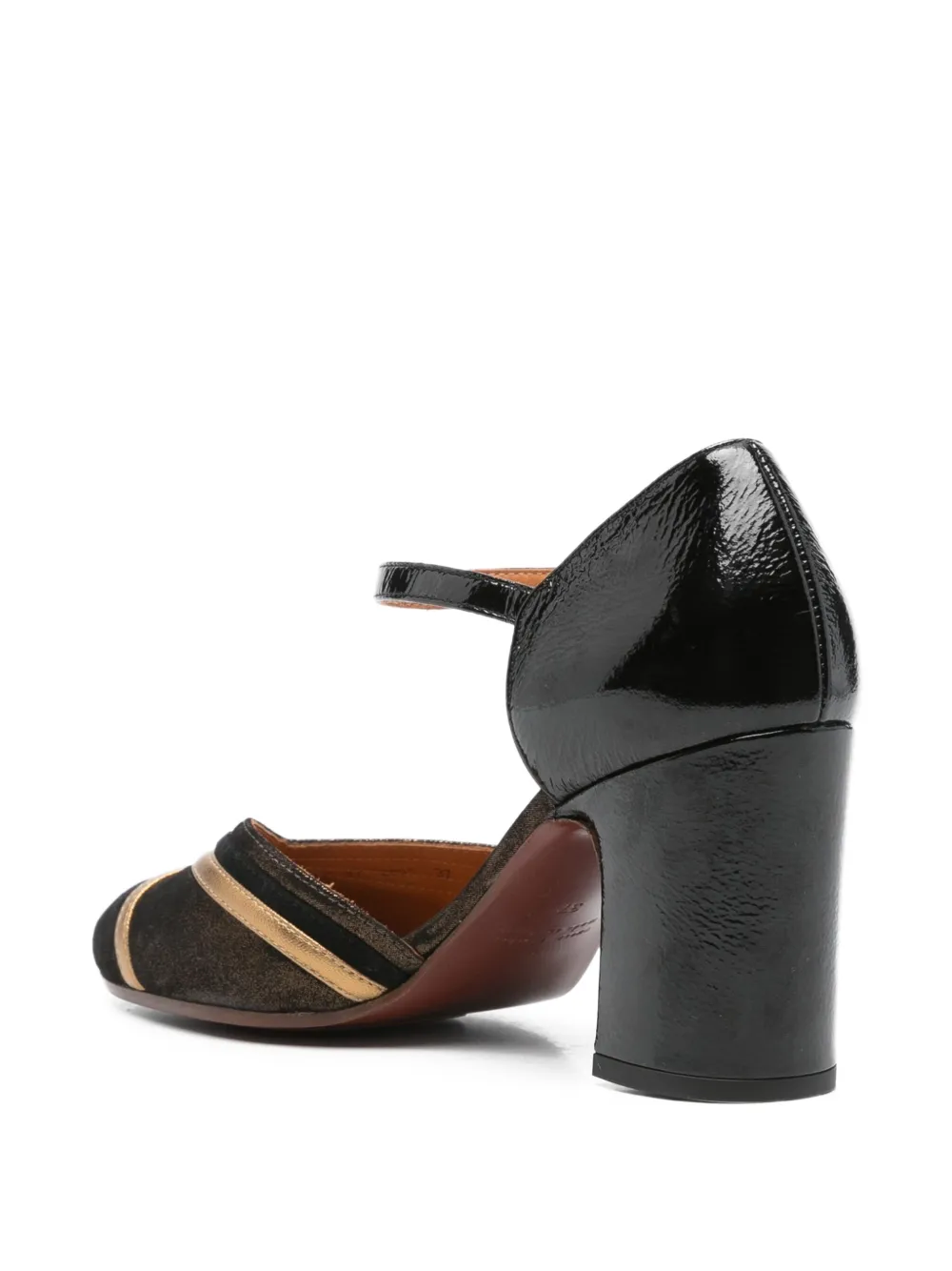 Chie Mihara 65mm Merman leather ankle-strap pumps Black