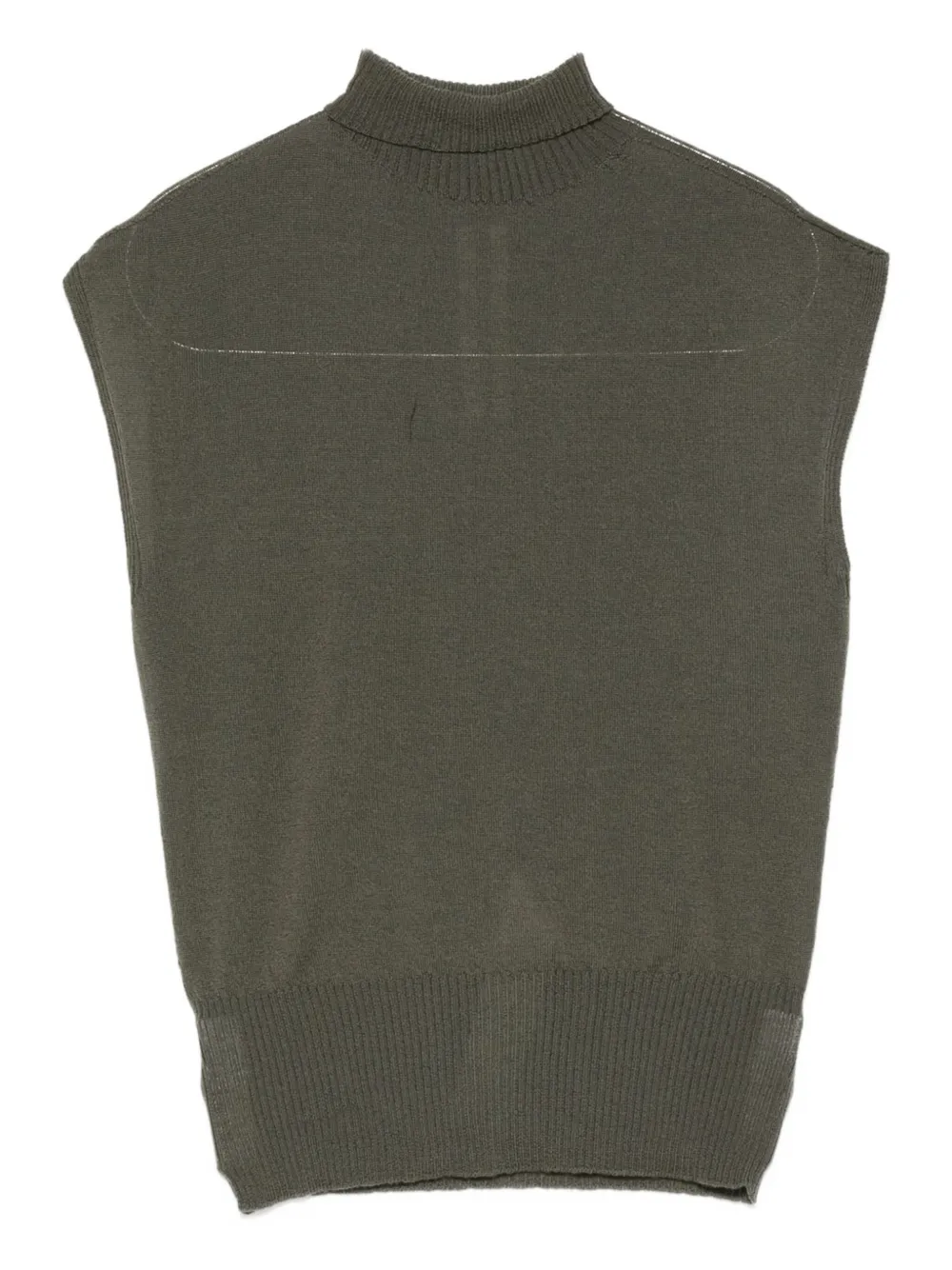 Rick Owens Concordians Sl high-neck sleeveless top Groen