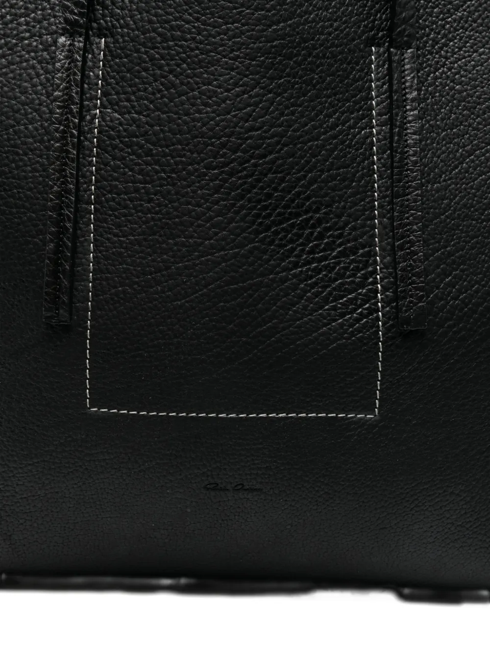 Rick Owens double-handle tote bag Zwart