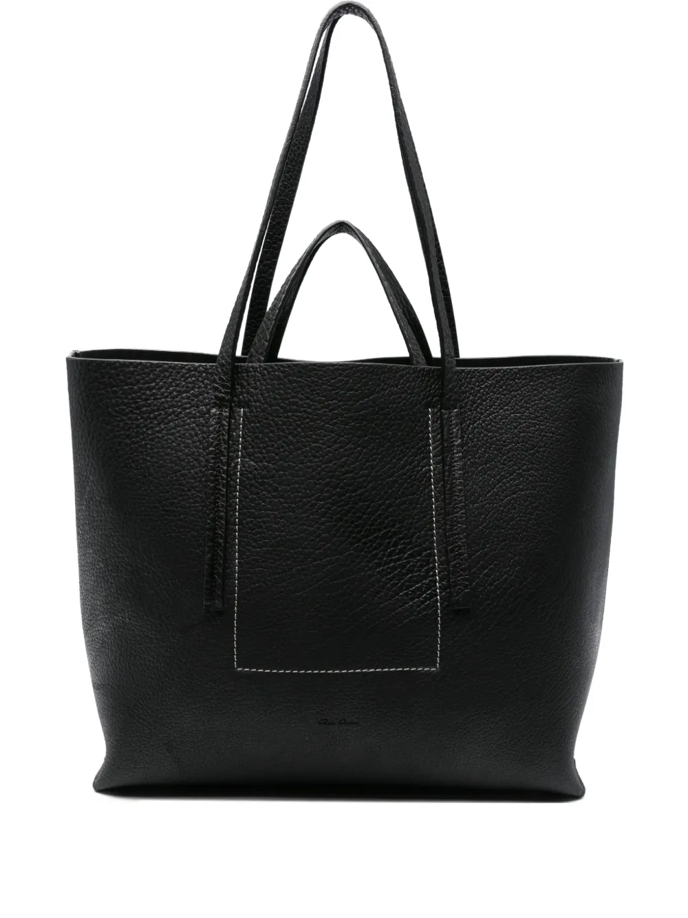 Rick Owens Shopper met dubbele handgreep Zwart