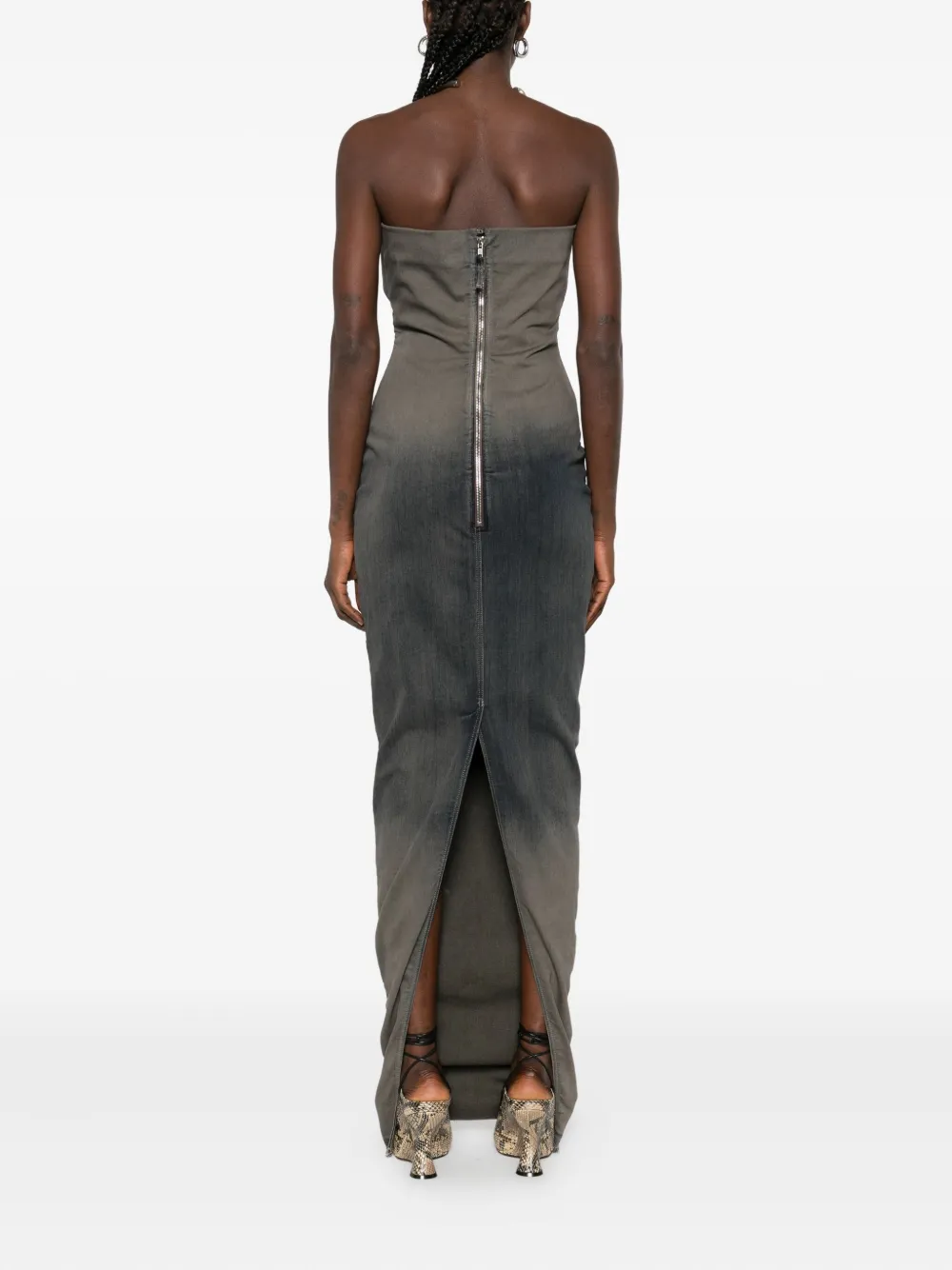 Rick Owens Strapless jurk Grijs