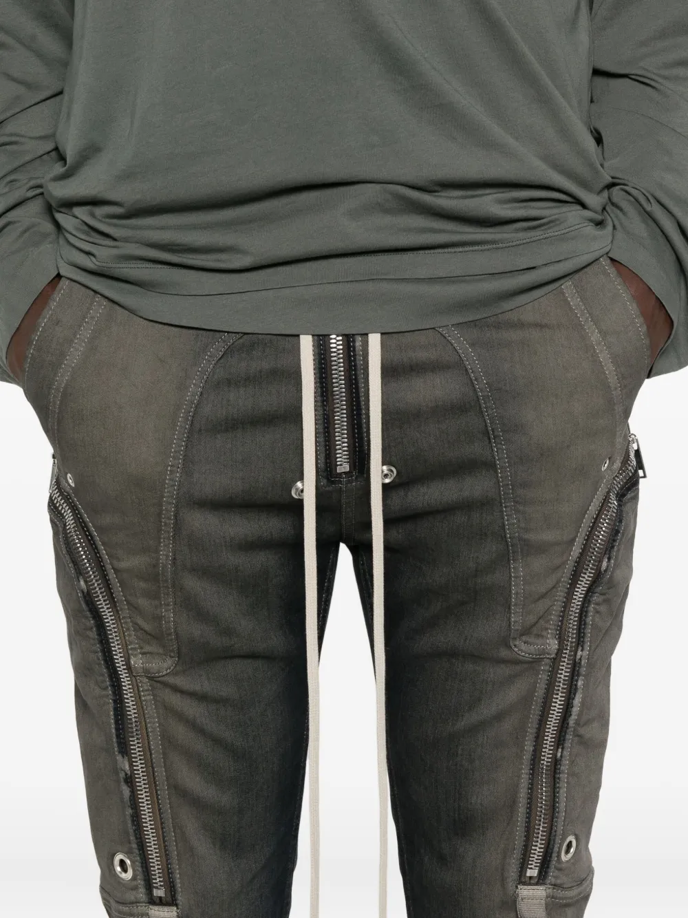 Rick Owens Broek met rits Grijs