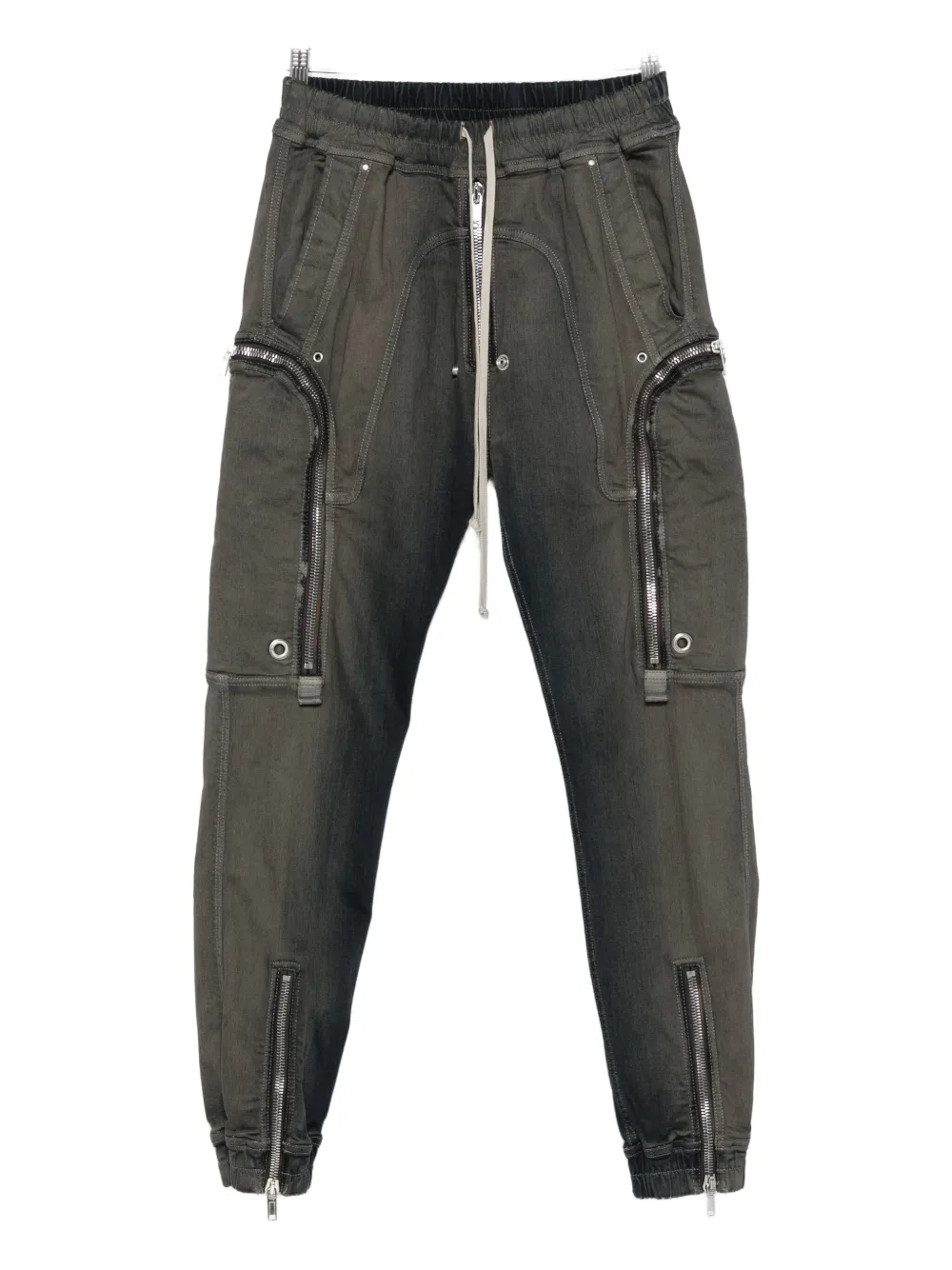 Rick Owens zip-detail trousers Grijs