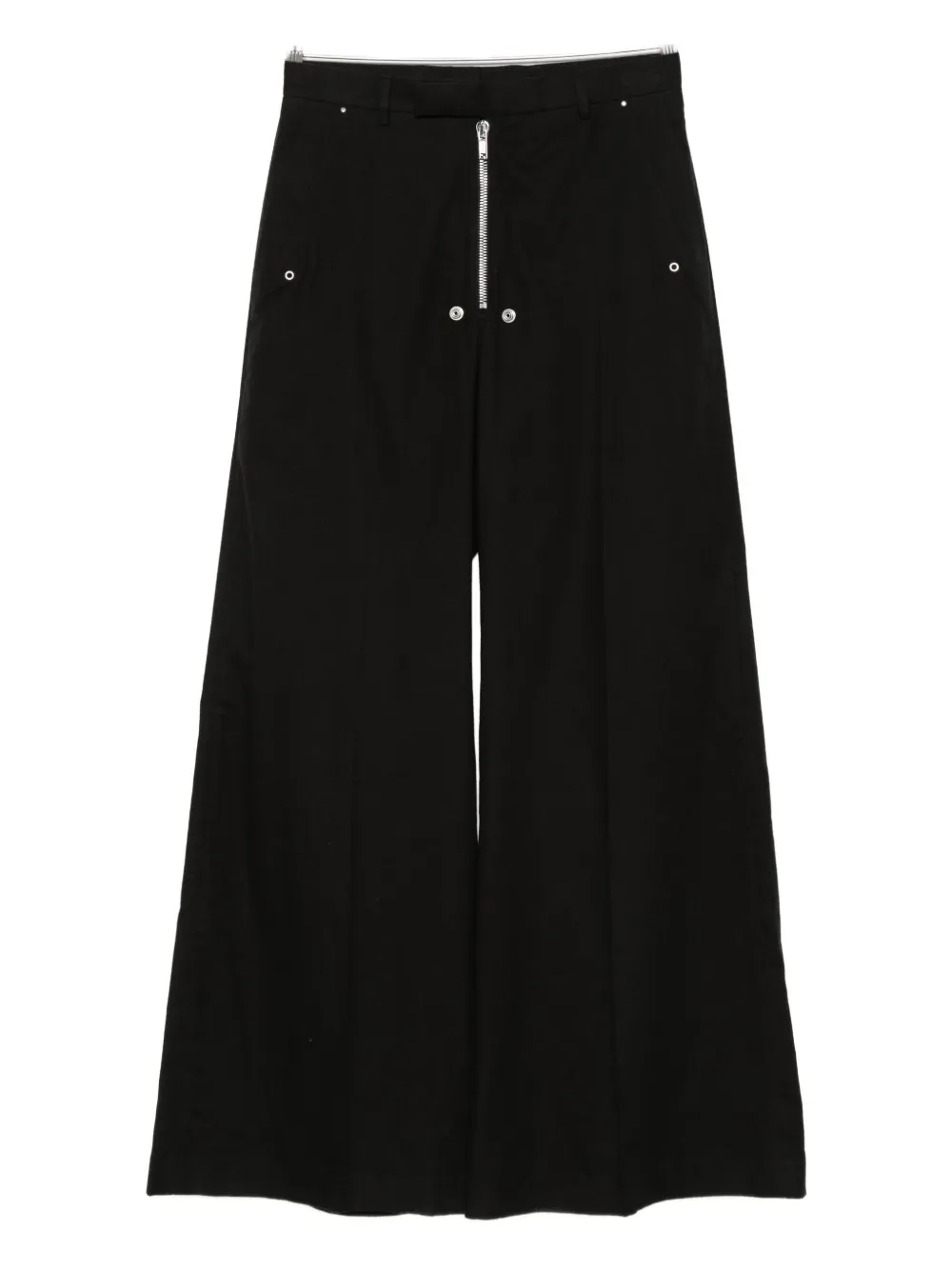 Rick Owens zip-fly button trousers Zwart