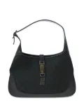 Gucci Pre-Owned 1990-2000s Jackie GG-patterned leather-trim shoulder bag - Black