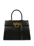 Ferragamo Pre-Owned 1990s-2000s Gancini leather two-way handbag - Black