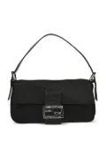 Fendi Pre-Owned 1990-2000s Baguette satin flap shoulder bag - Black