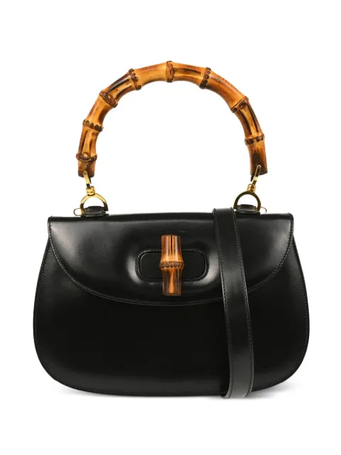 Gucci Pre-Owned 1990-2000s Bamboo 2way leather tote bag